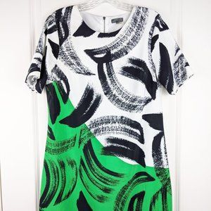 Patterned Vince Camuto Short Sleeve Dress Size 6